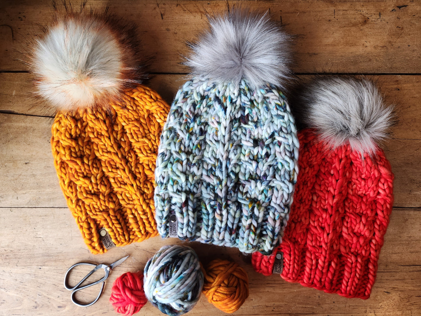 Birch Leaves Beanie Knitting Pattern