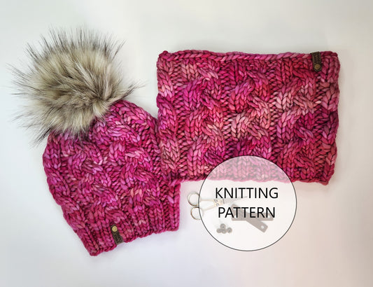 Murmur Creek Cable Knit Cowl Knitting Pattern