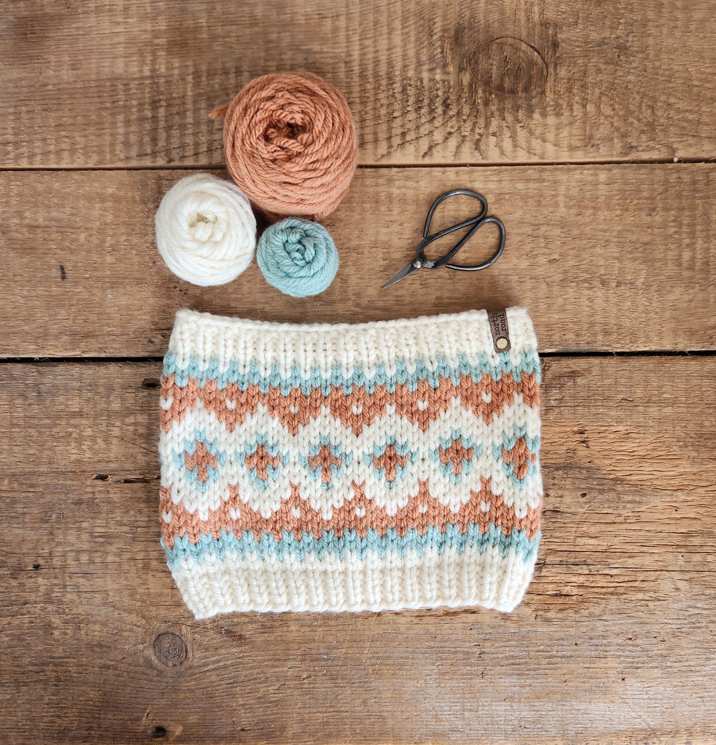 Wool Blend Pom Hat and Cowl Set