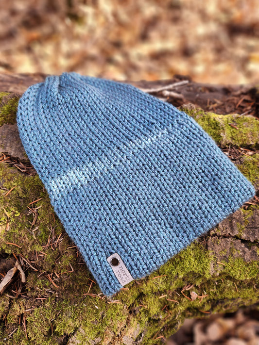Lightweight Hat, Folded Double Brim Wool Free, Marina Blue