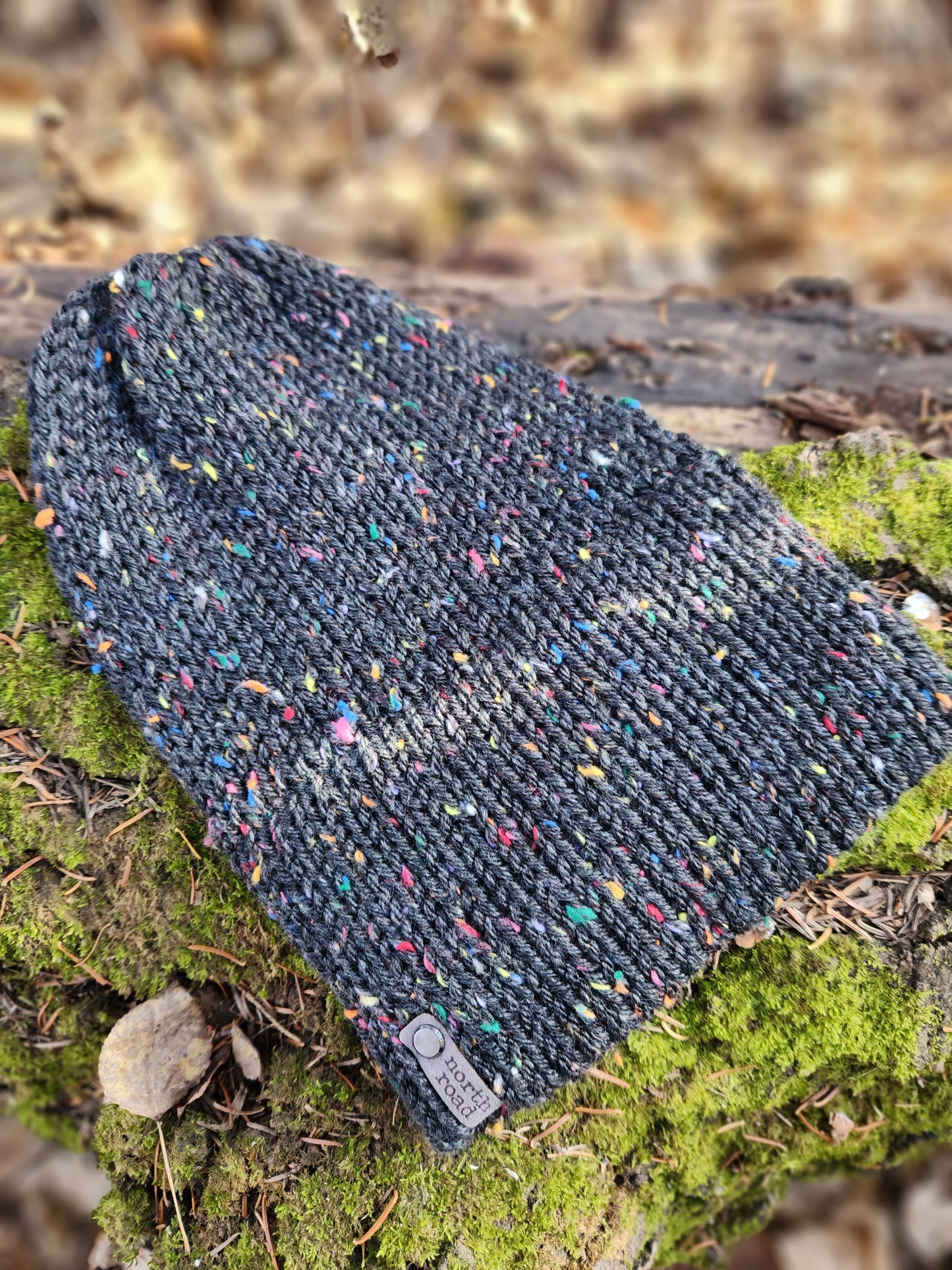 Lightweight Hat, Folded Double Brim Wool Free, Black Speckle