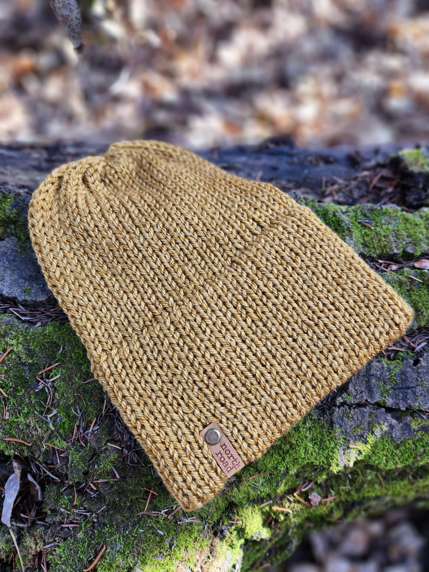 Lightweight Hat, Folded Double Brim Wool Free, Mustard