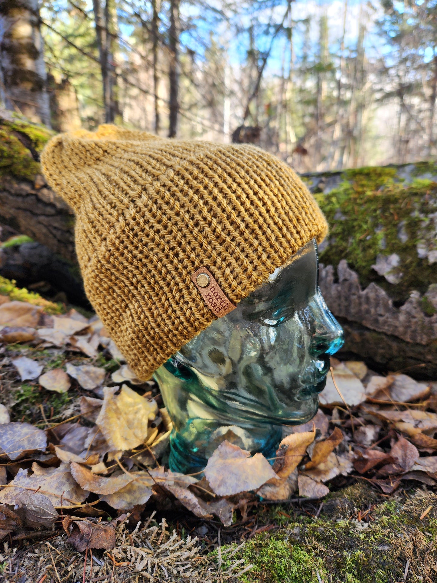 Lightweight Hat, Folded Double Brim Wool Free, Mustard