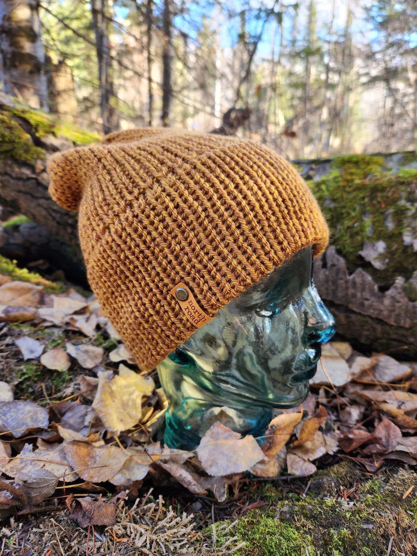 Lightweight Hat, Folded Double Brim Wool Free, Cider