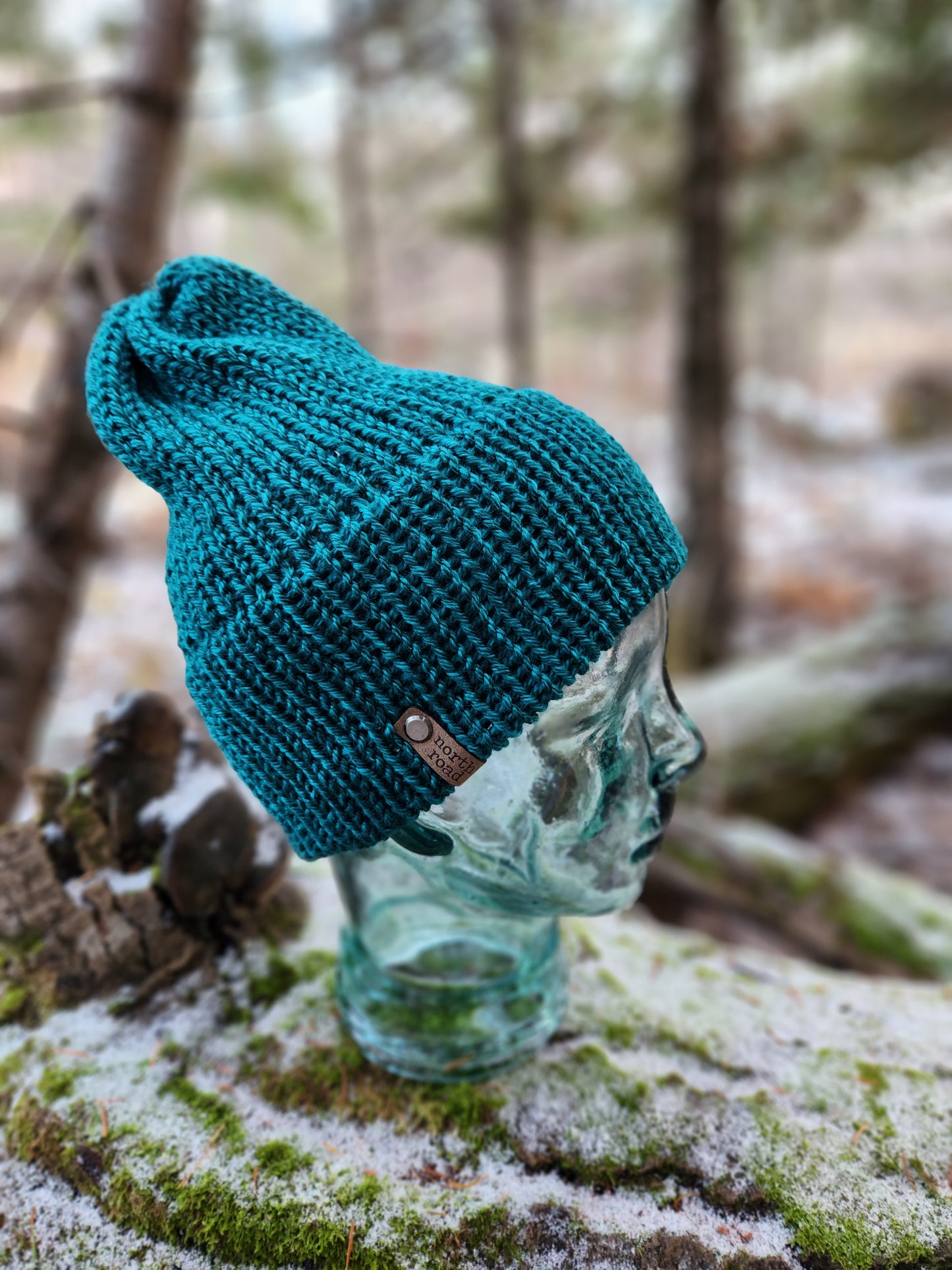 Lightweight Hat, Folded Double Brim Wool Free, Teal