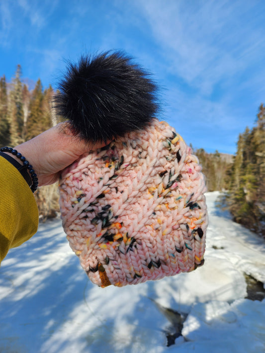 Merino Wool Pom Hat