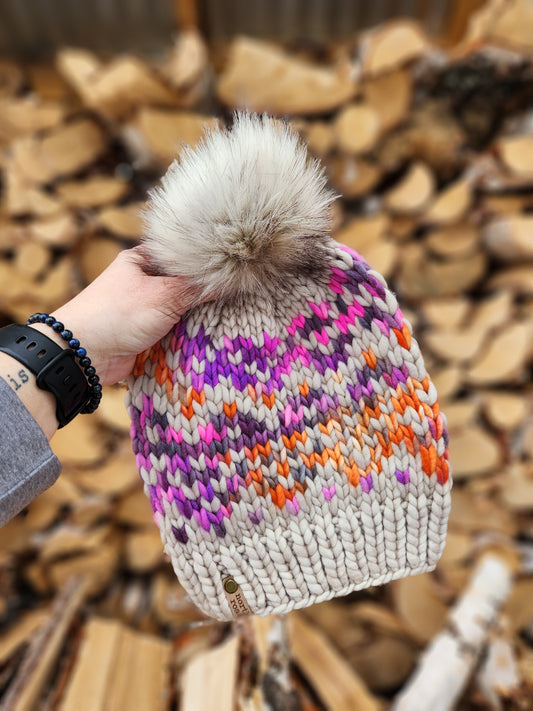 Merino Wool Pom Hat