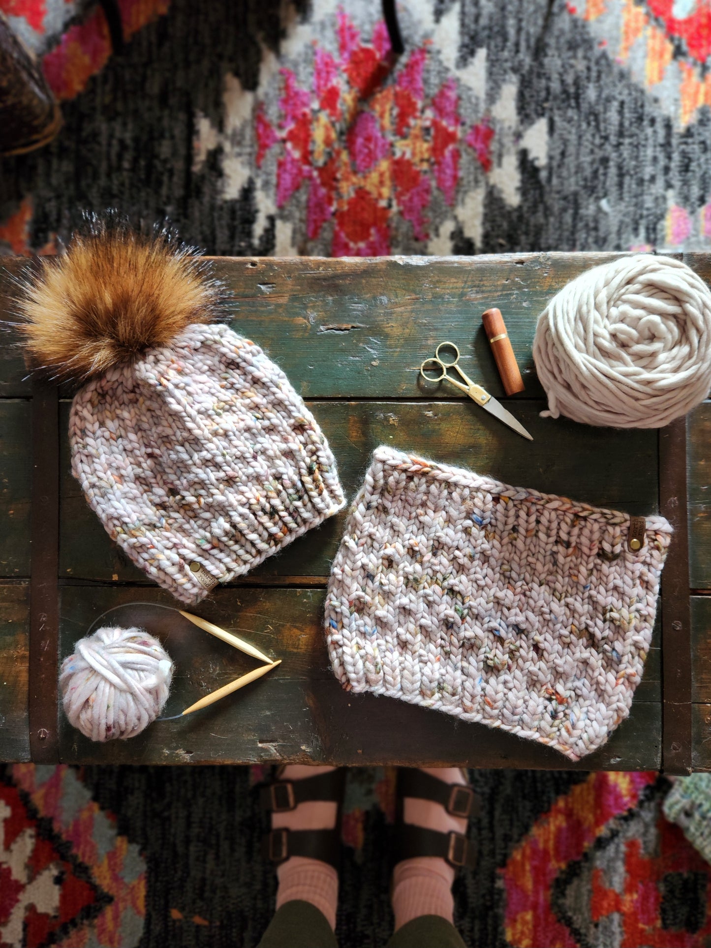 Pincushion Cowl Knitting Pattern