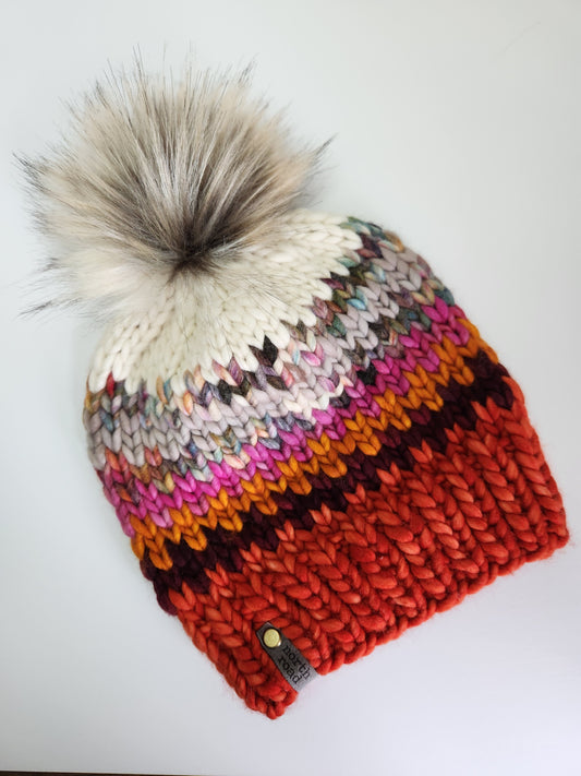 Merino Wool Pom Hat