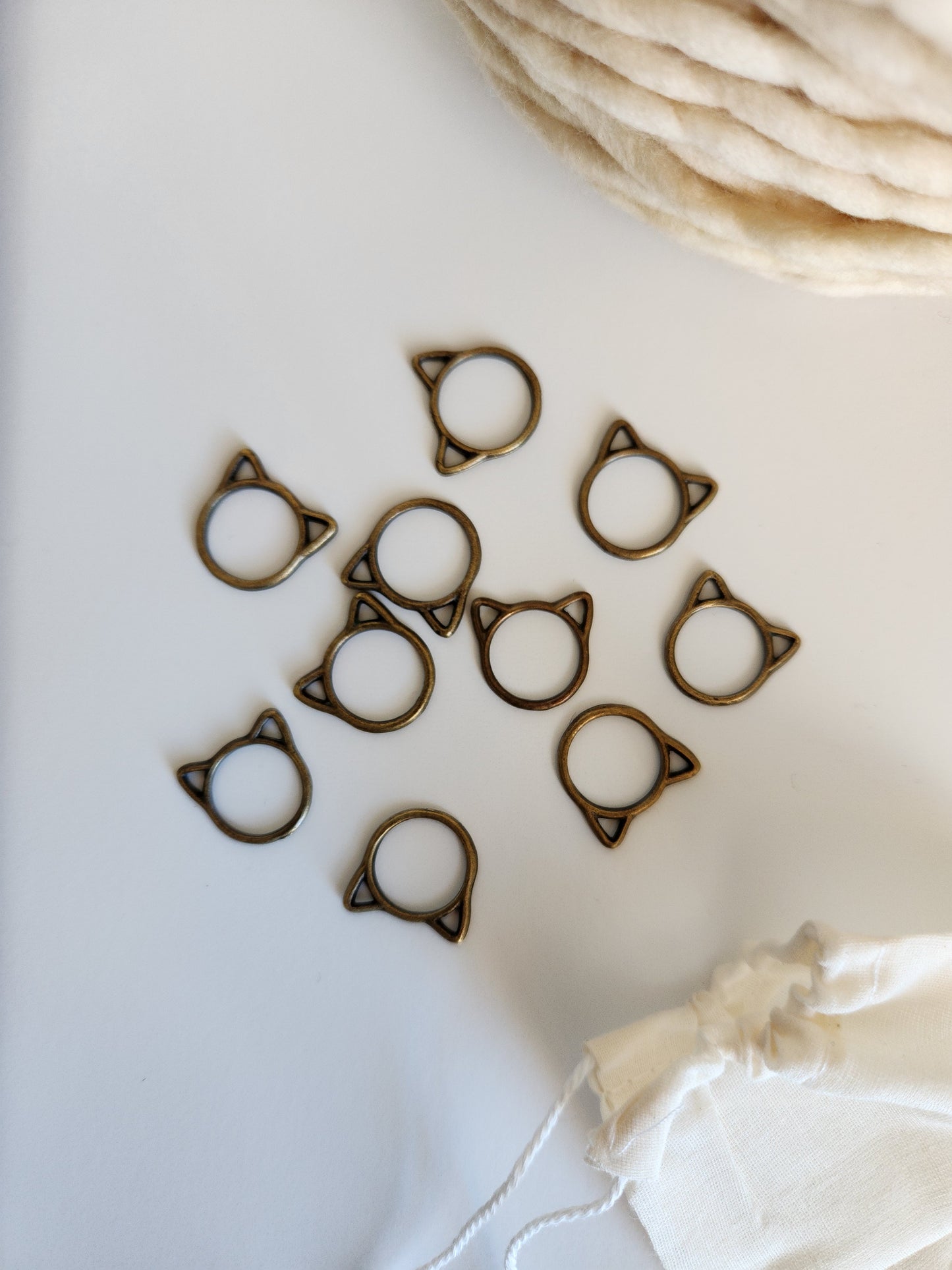 Large Cat Stitch Markers (Set of 10)