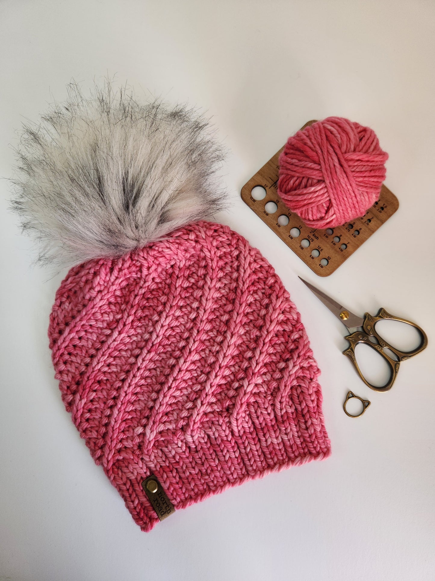 North Road Hat Bulky Knitting Pattern