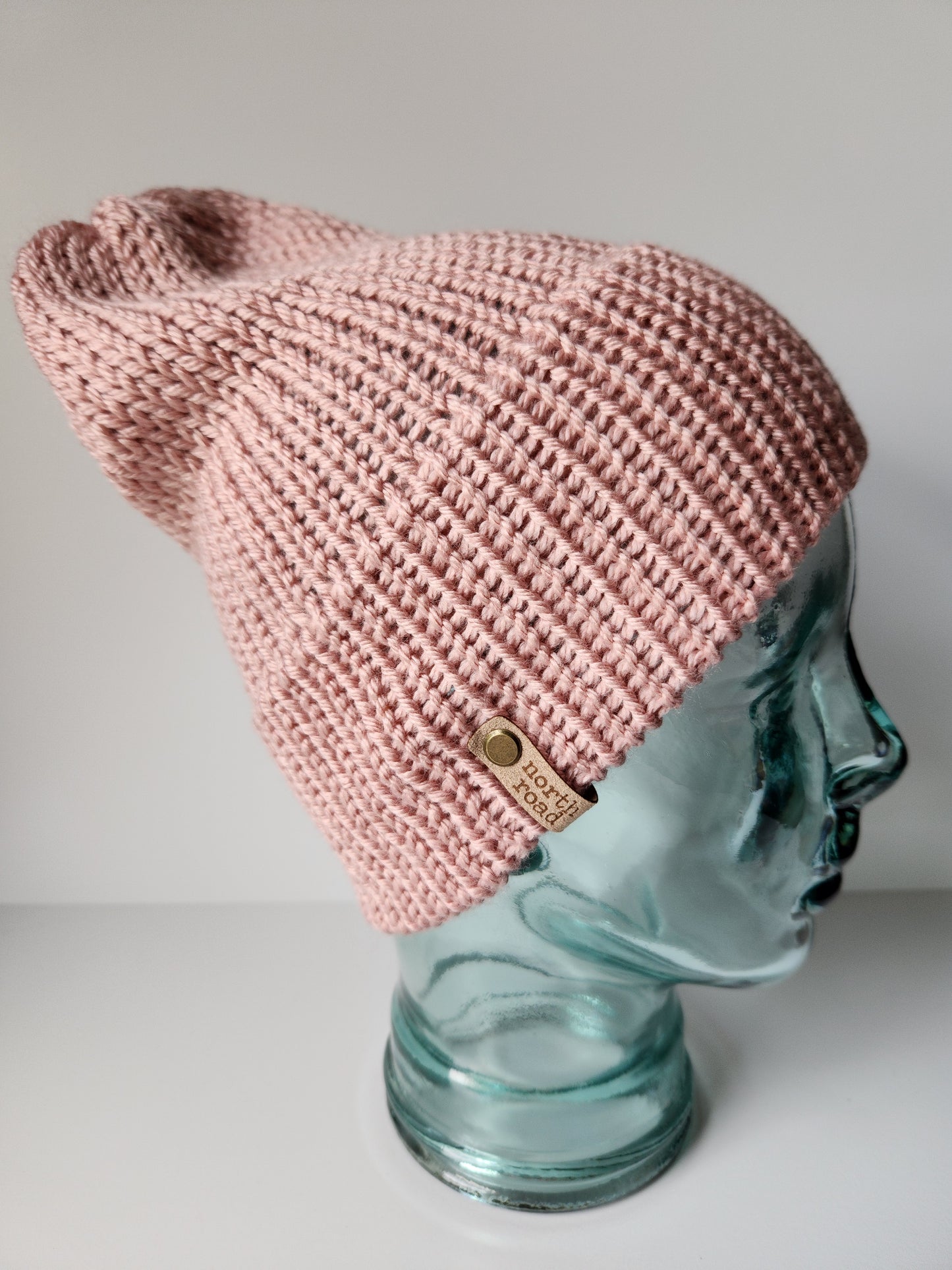 Lightweight Hat, Folded Double Brim Wool Free, Shell Pink