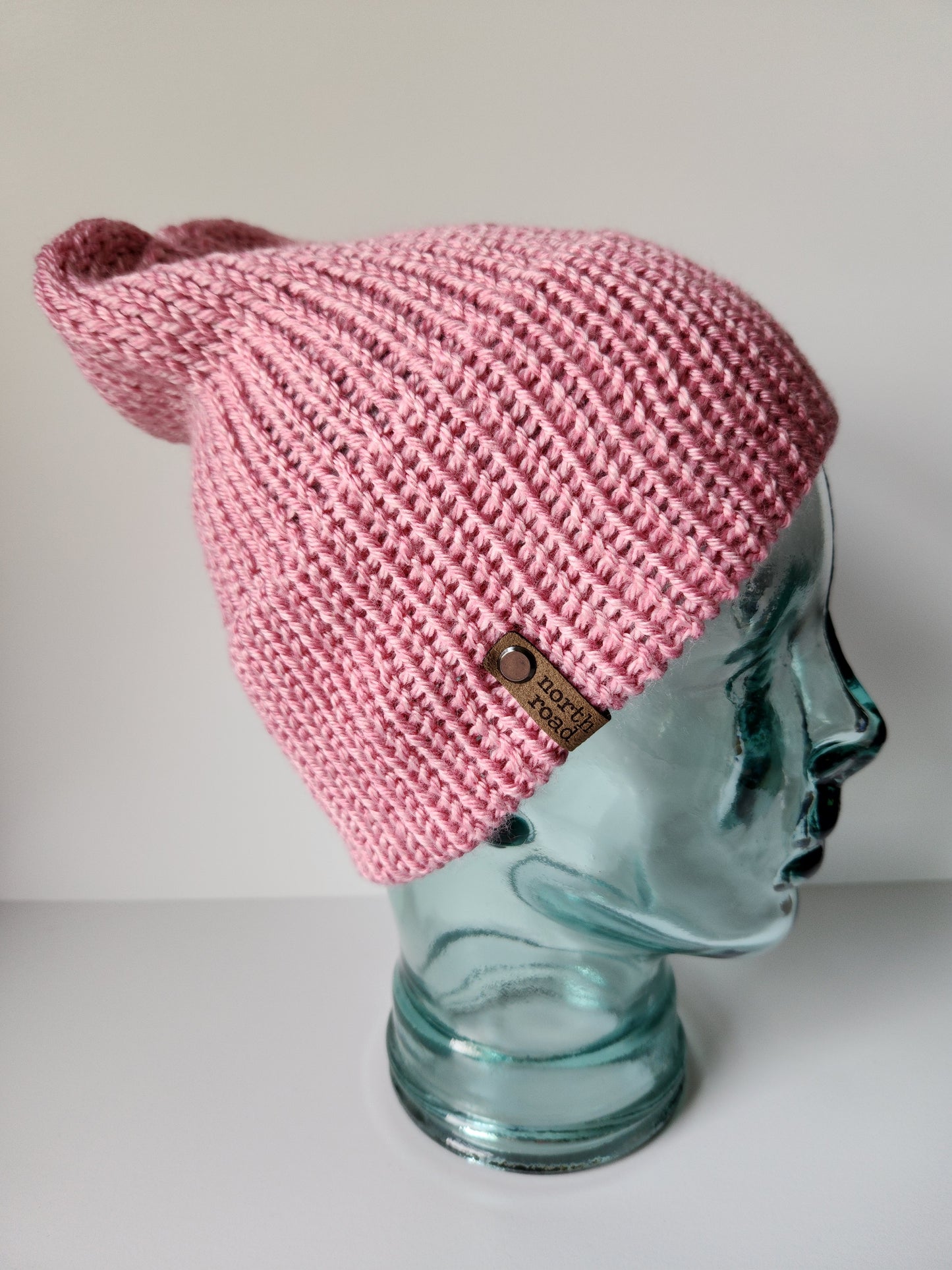 Lightweight Hat, Folded Double Brim Wool Free, Bubblegum