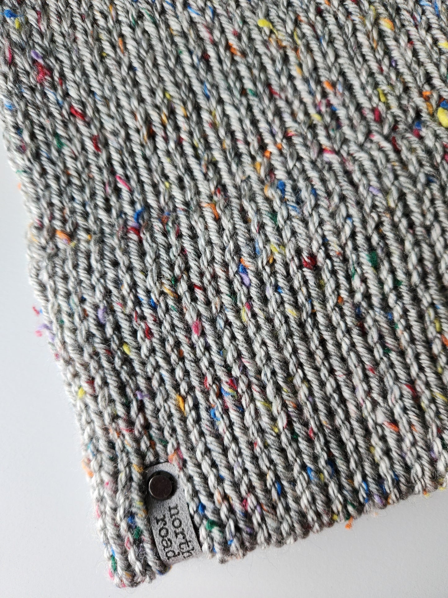 Lightweight Hat, Folded Double Brim Wool Free, Light Gray Speckle