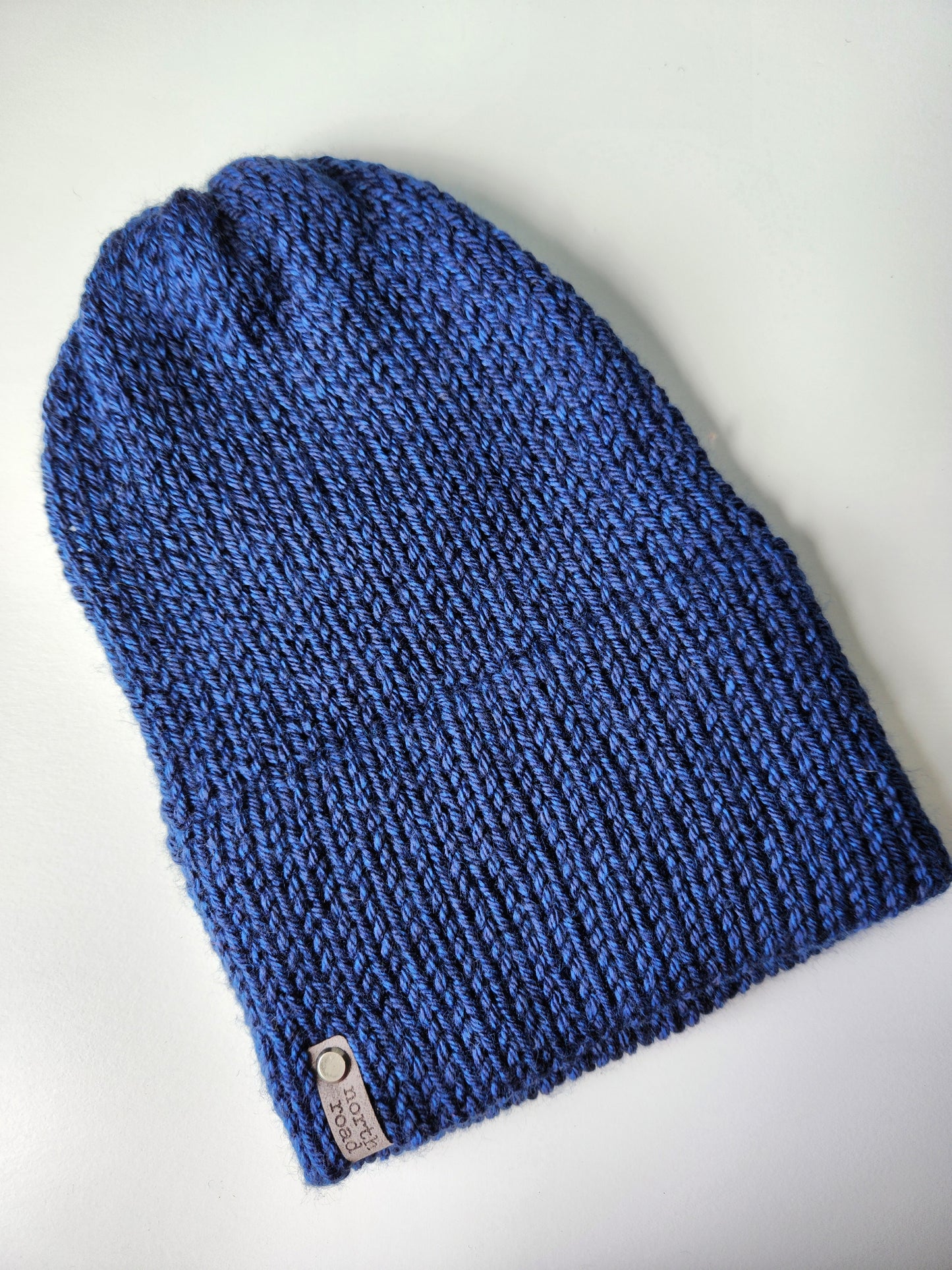 Lightweight Hat, Folded Double Brim Wool Free, Dark Blue