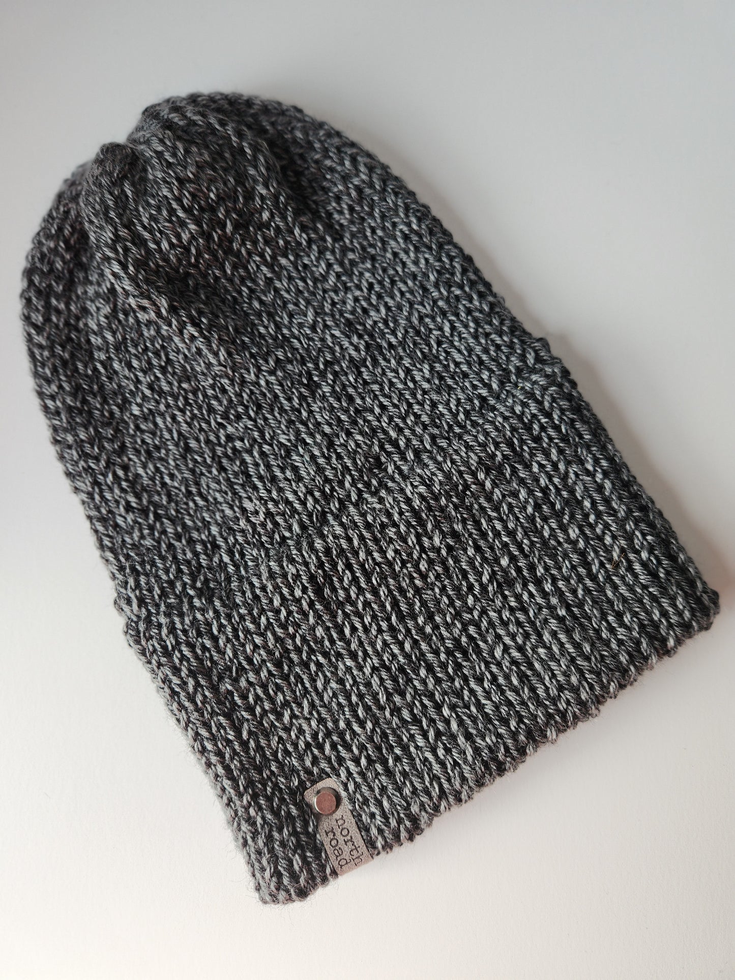 Lightweight Hat, Folded Double Brim Wool Free, Charcoal Gray