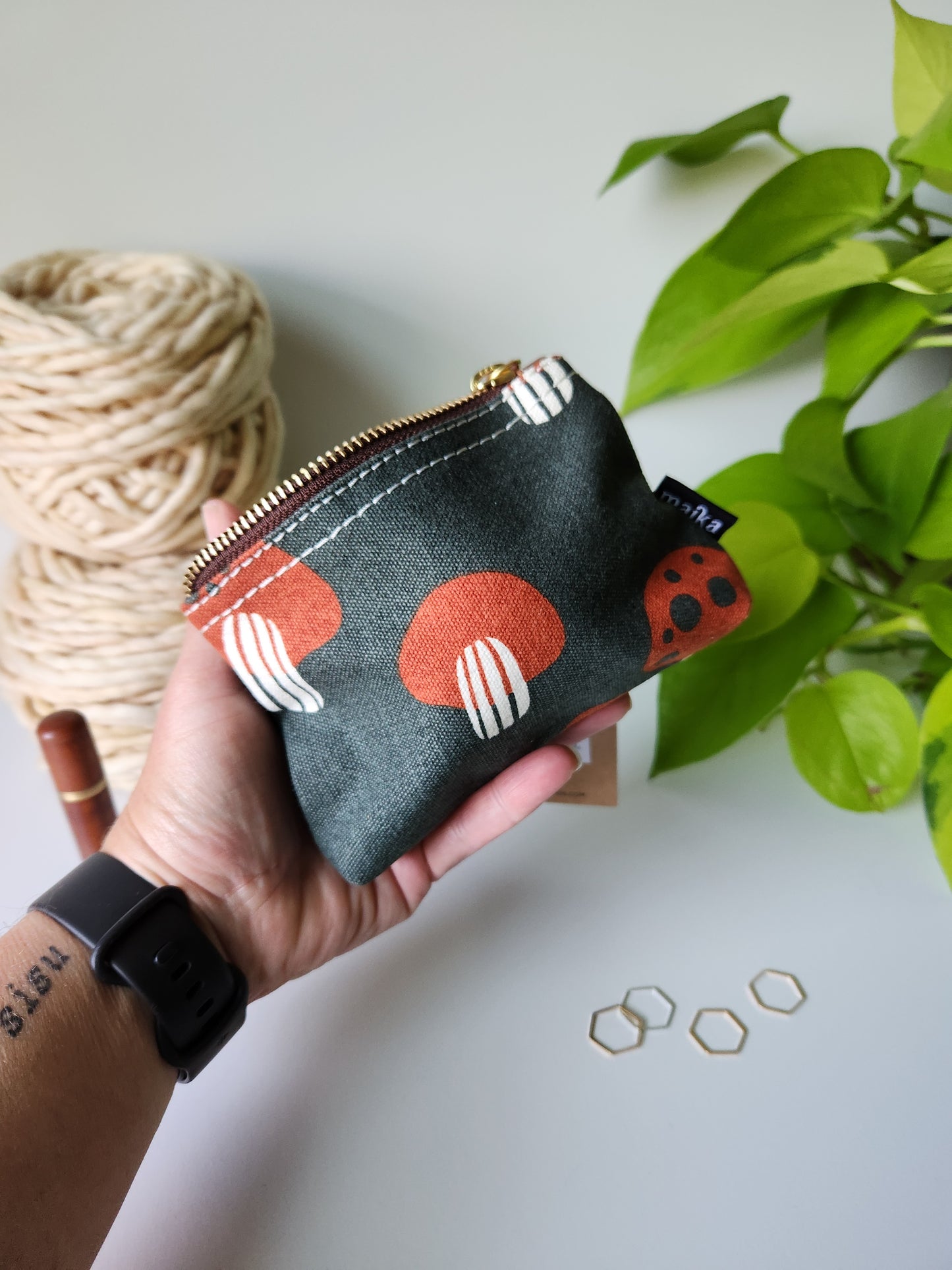 Small Zipper Pouch, Mendocino