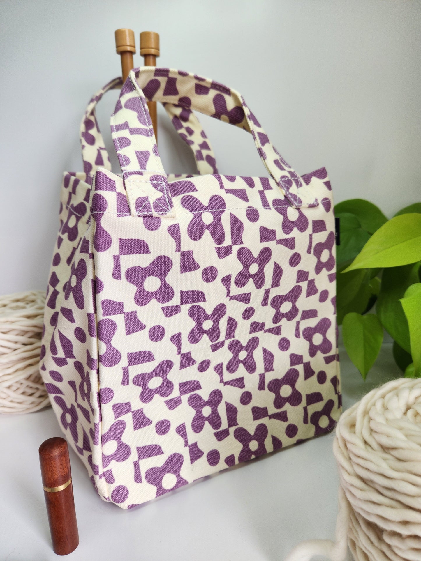 Knitting Project Bag, Lunch Tote, Nolita