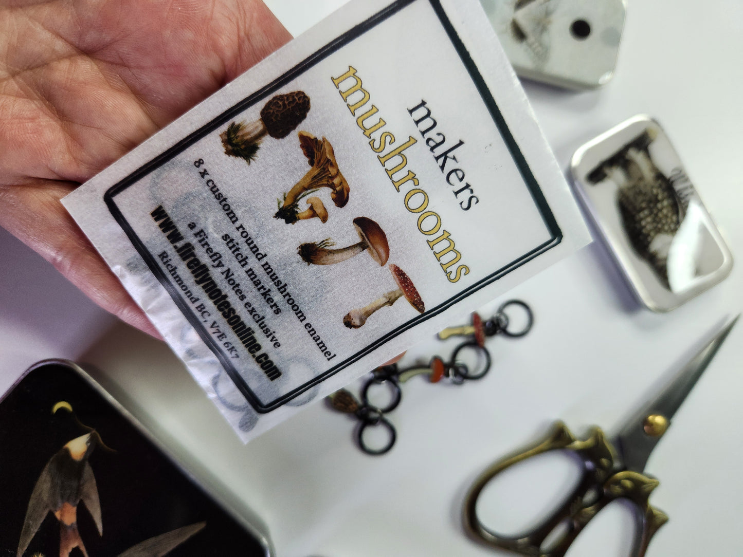 Mushroom Stitch Markers (Set of 10)