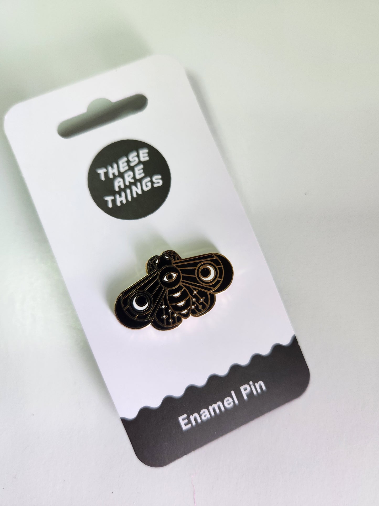 Lunar Moth Enamel Pin
