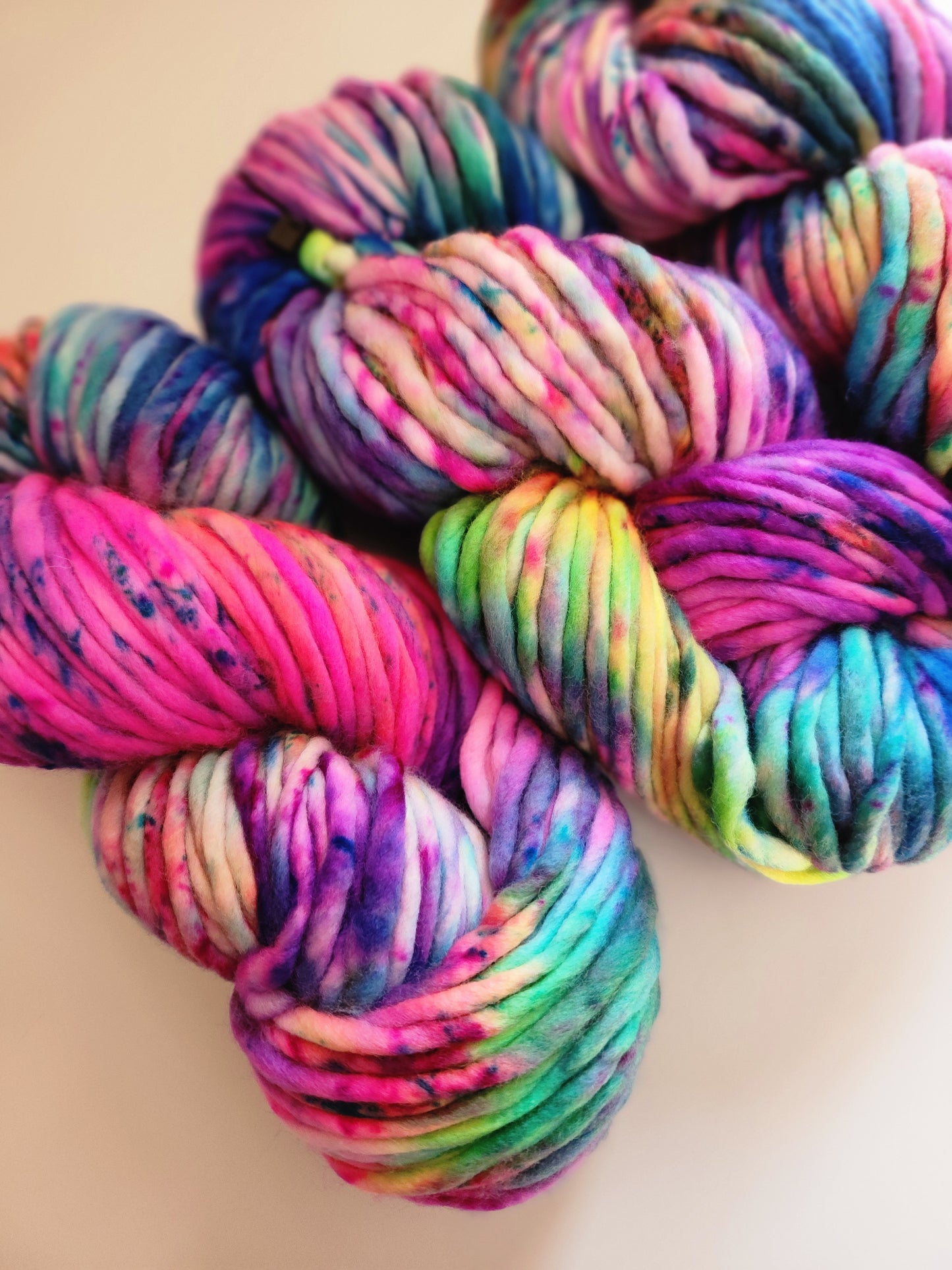 Honey and Clover | Hand Dyed Merino Wool Super Bulky | I Can't Feel My Face