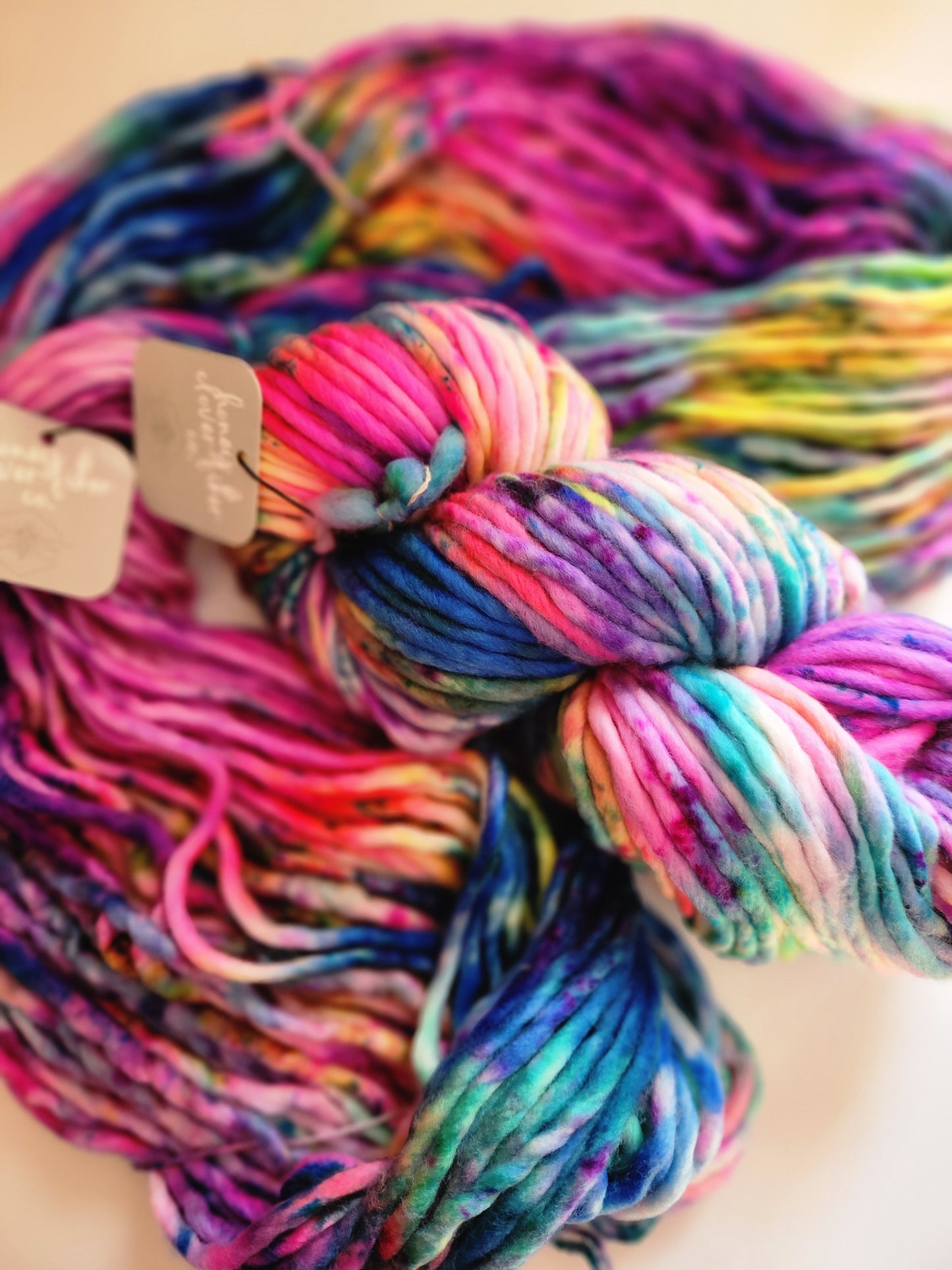 Honey and Clover | Hand Dyed Merino Wool Super Bulky | I Can't Feel My Face