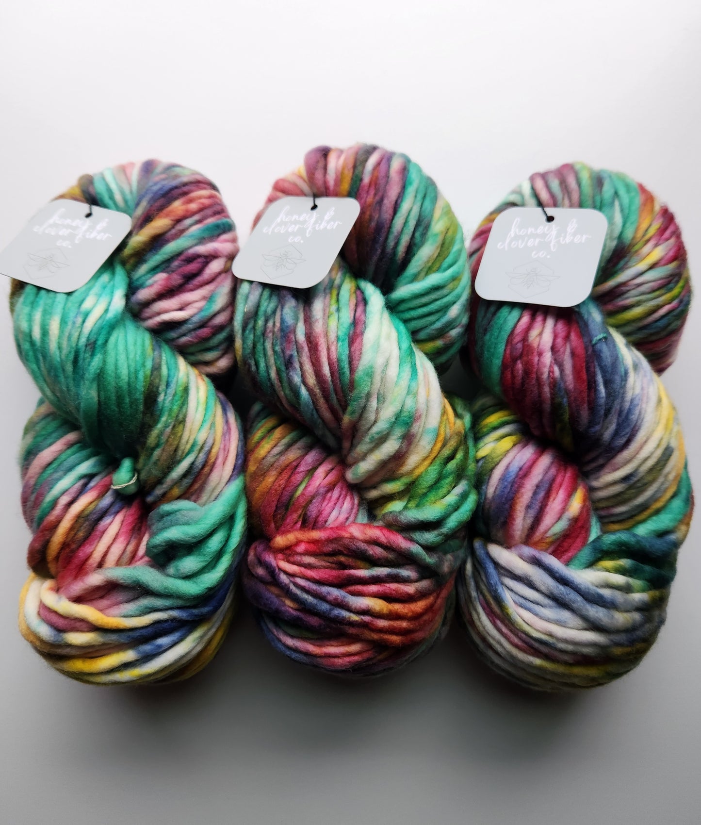 Honey and Clover | Hand Dyed Merino Wool Super Bulky | Autumn in Bar Harbor