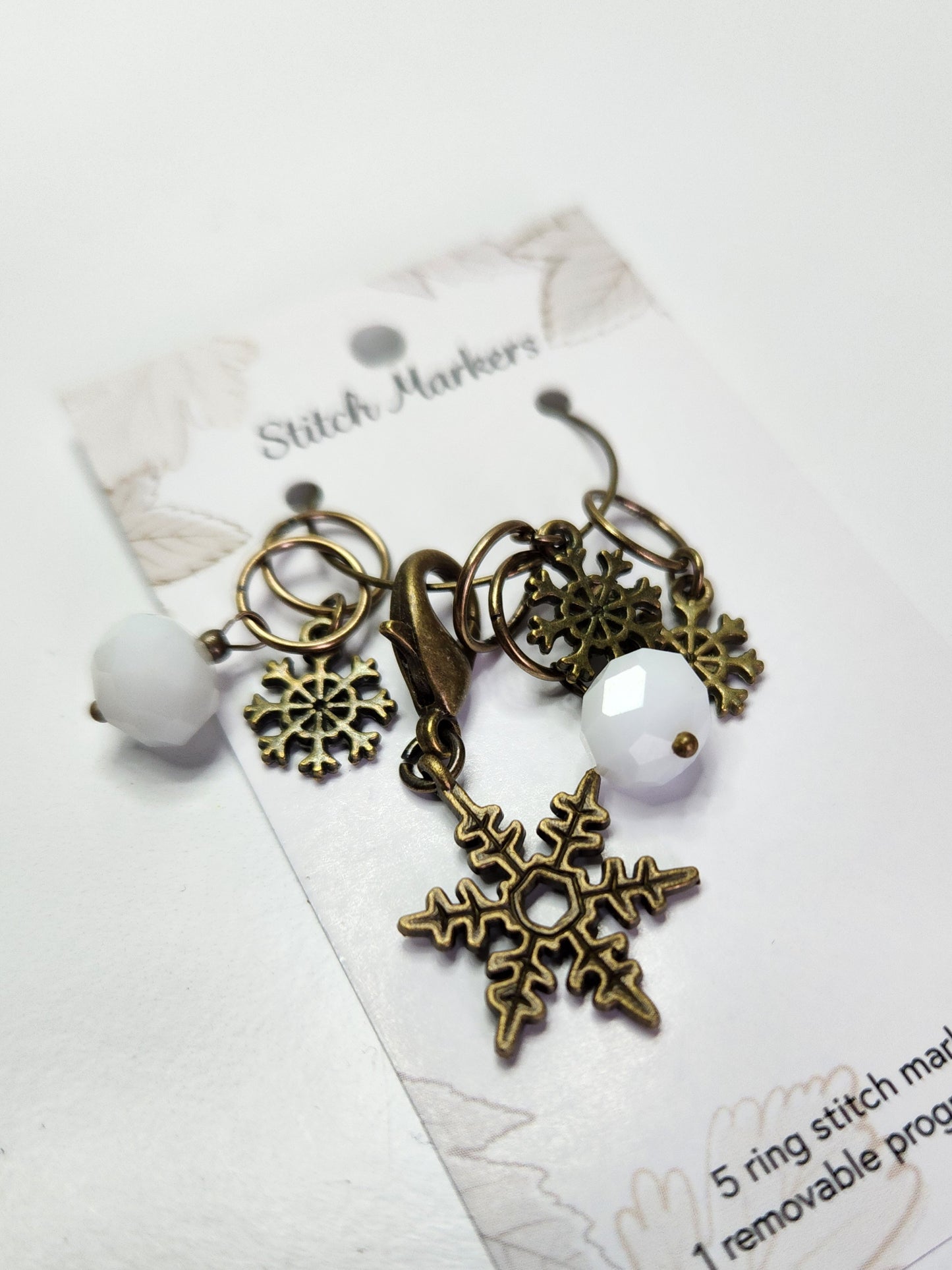 Winter Forest Stitch Marker Set (Snowflake)