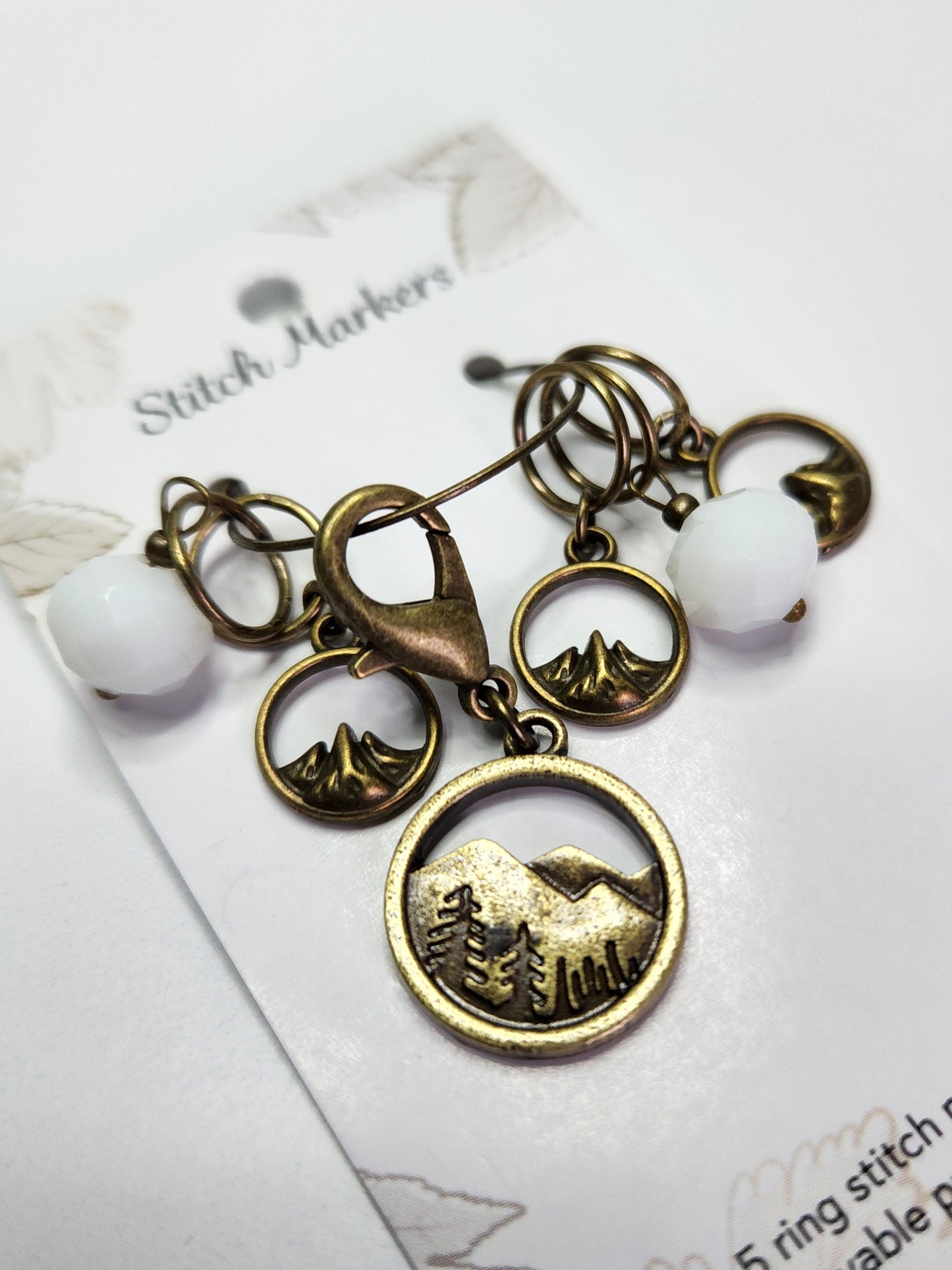 Winter Forest Stitch Marker Set (Mountain)