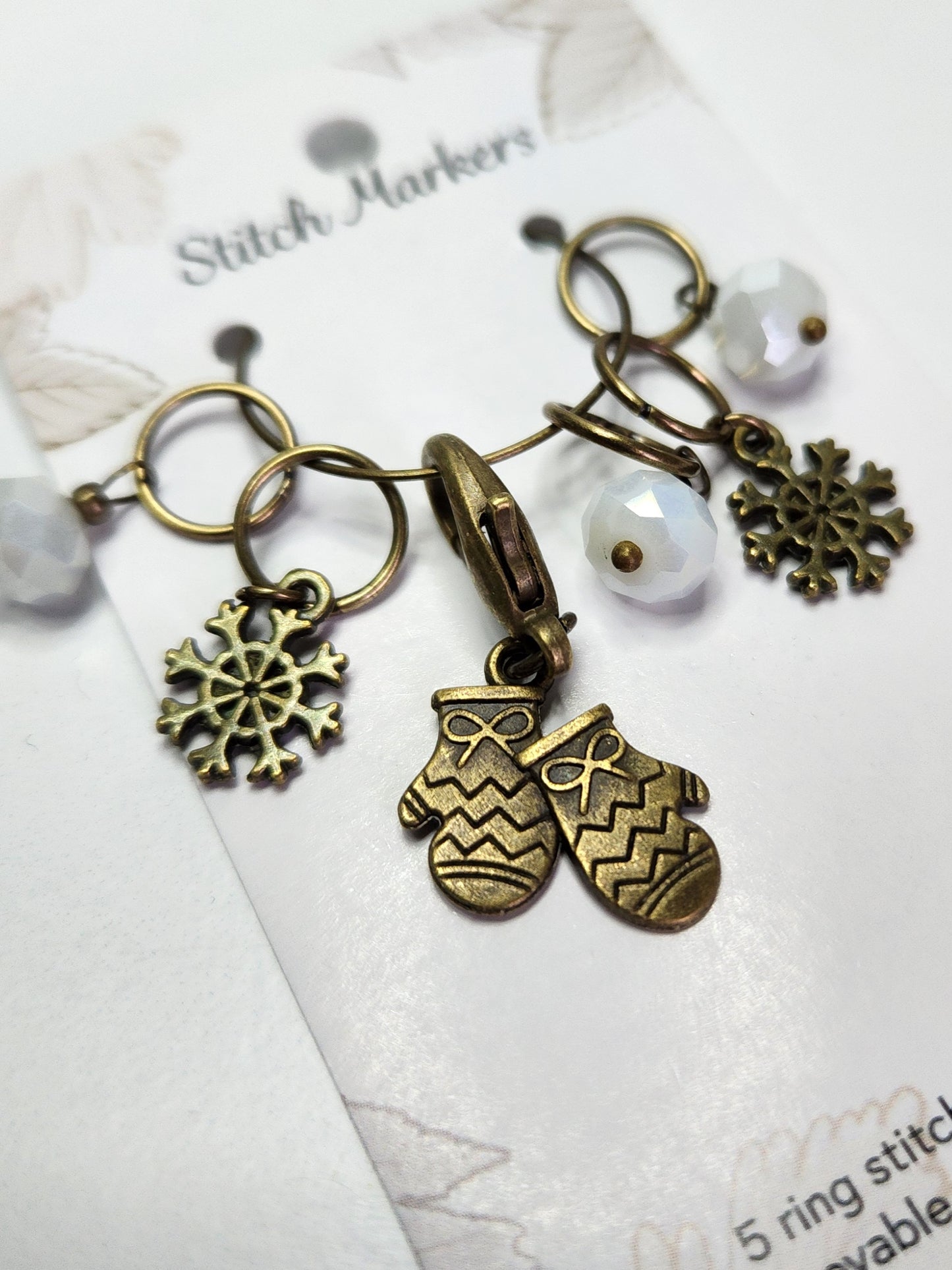 Cozy Winter Stitch Marker Set (Mittens)