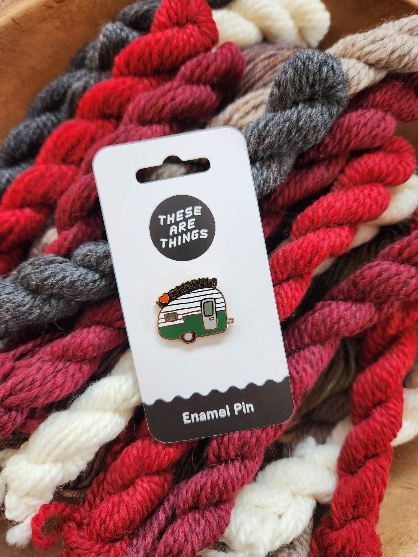 I Love Camping Enamel Pin