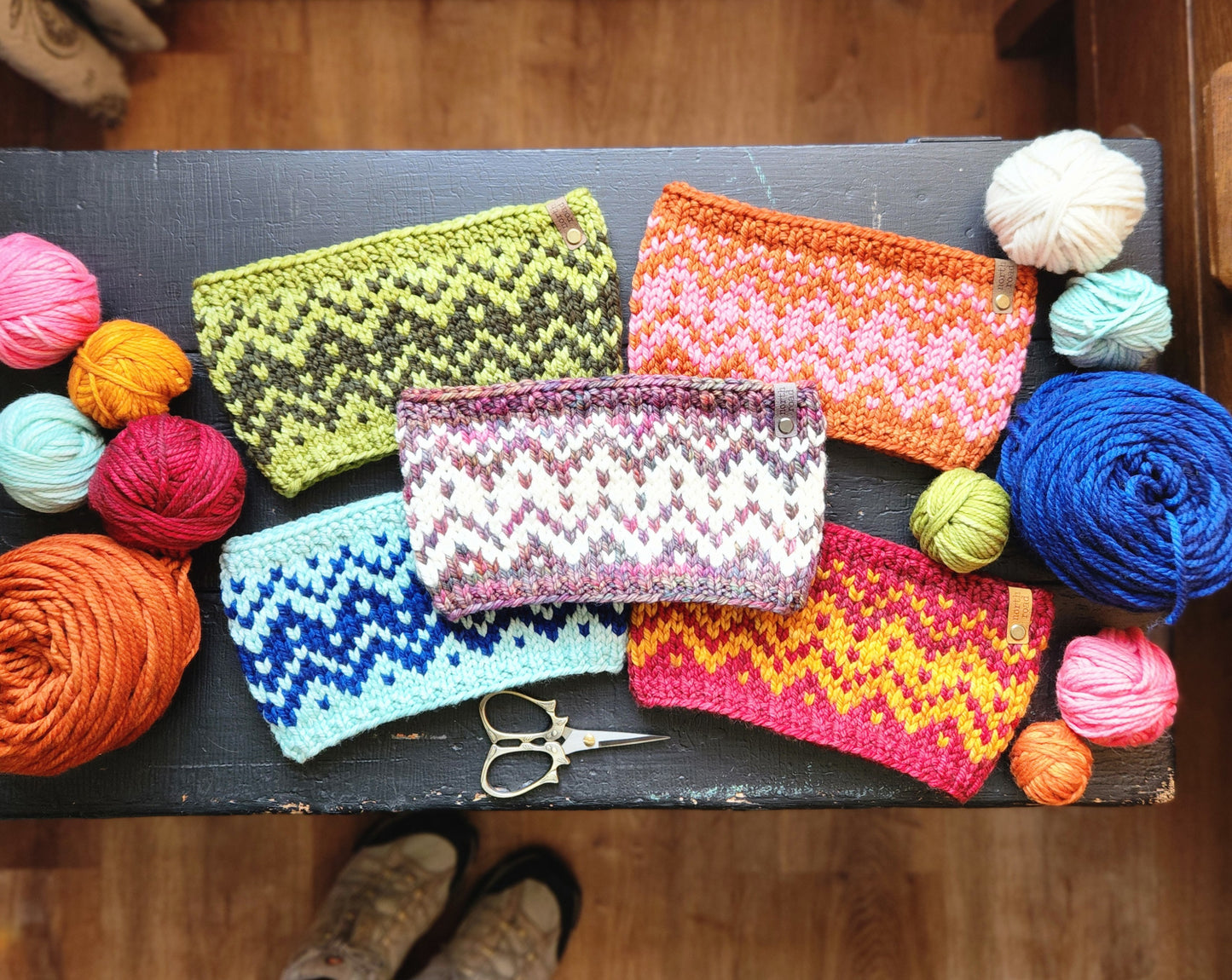 Sawtooth Mountains Headband Bulky Knitting Pattern