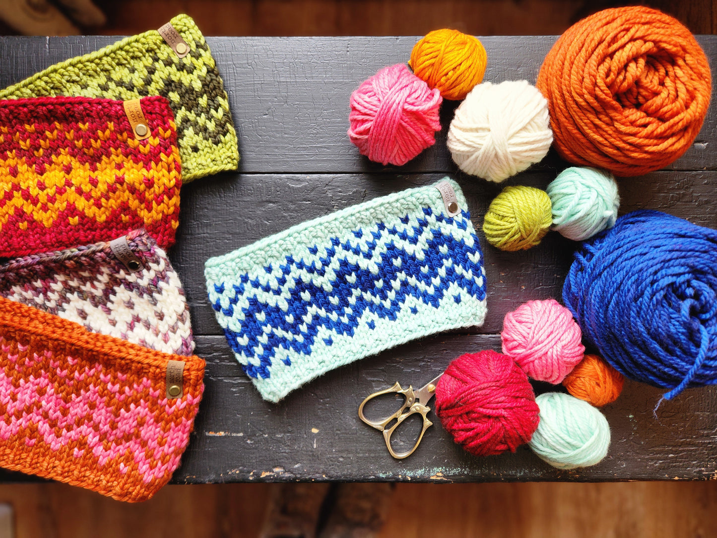 Sawtooth Mountains Headband Bulky Knitting Pattern