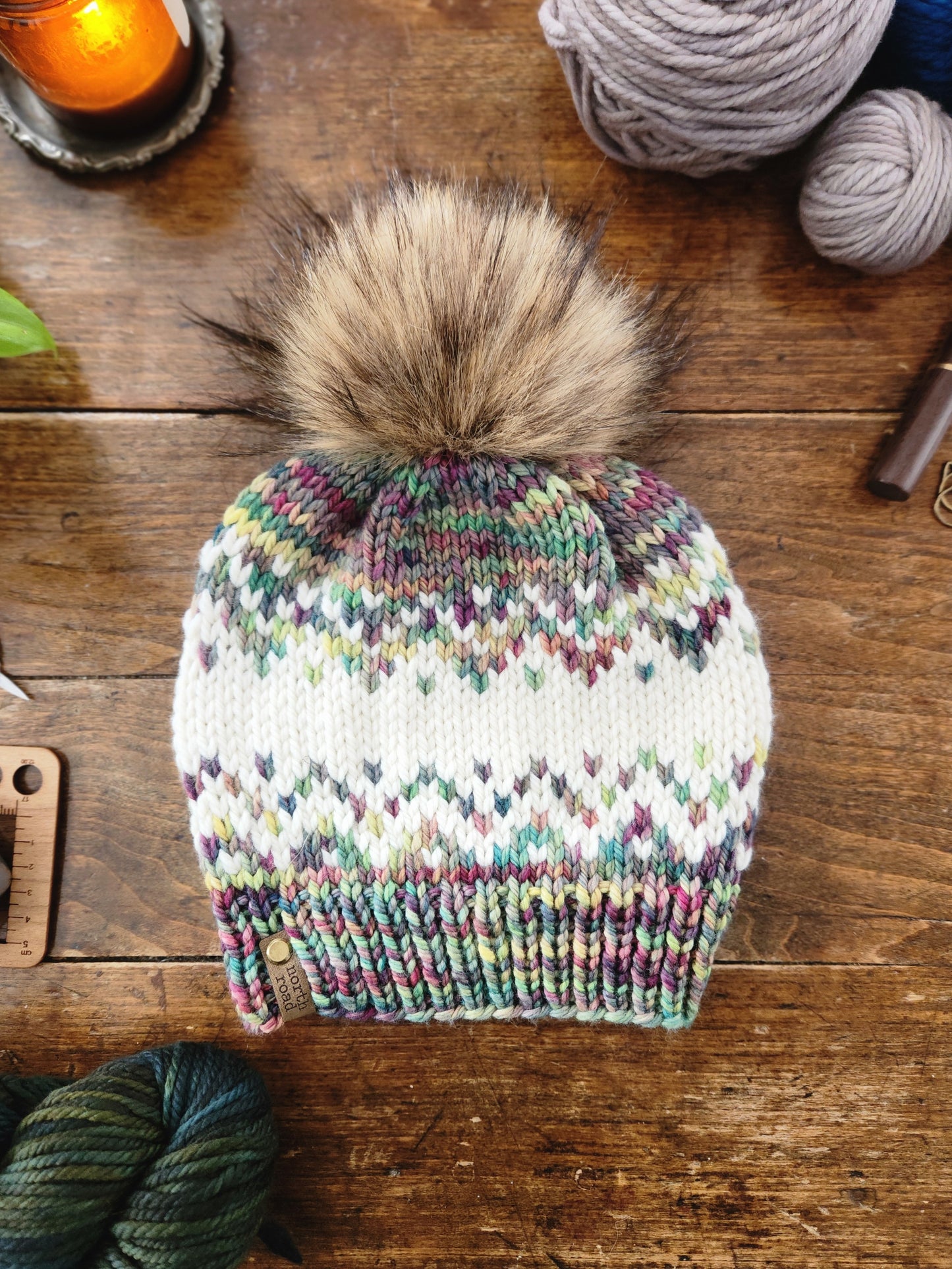 Sawtooth Mountains Hat Bulky Knitting Pattern