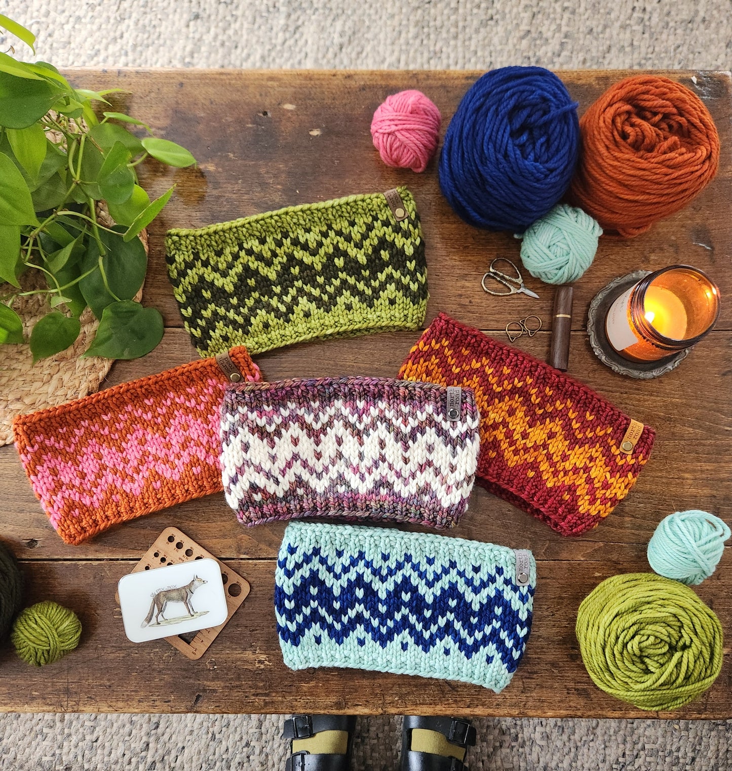 Sawtooth Mountains Headband Bulky Knitting Pattern