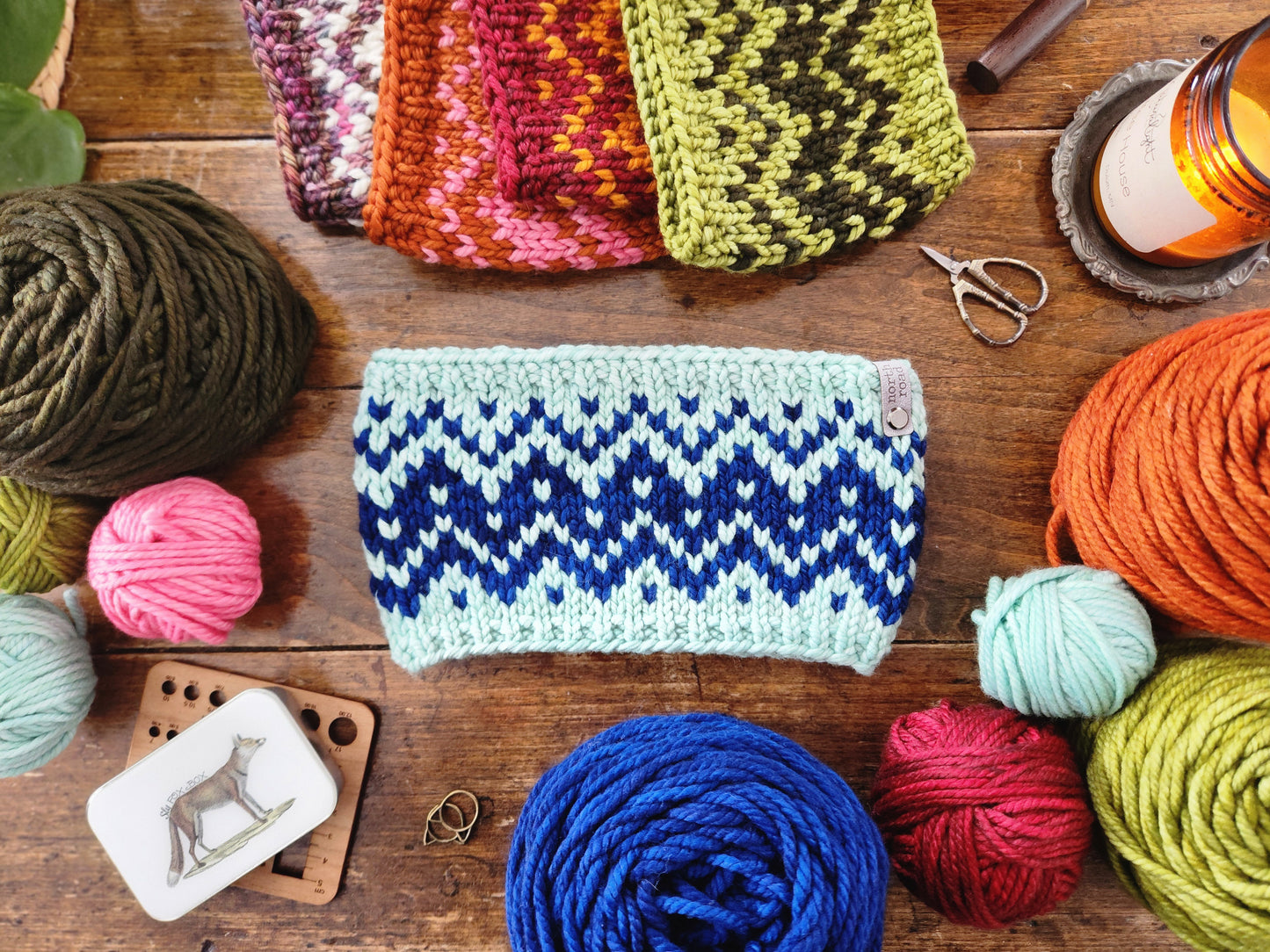 Sawtooth Mountains Headband Bulky Knitting Pattern