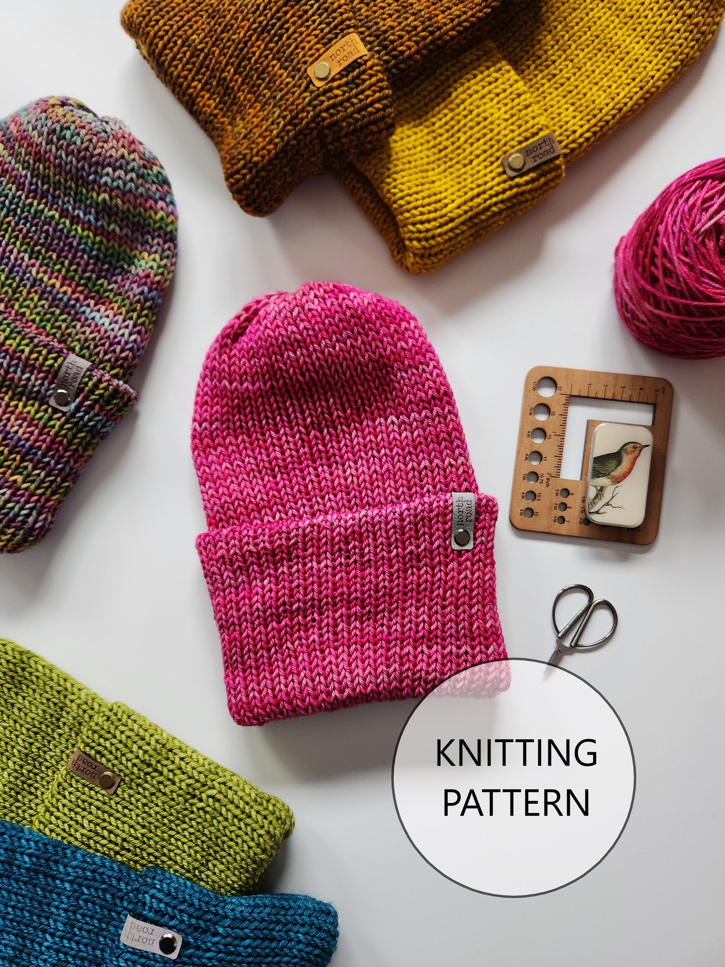 Simple Double Wall Beanie Knitting Pattern