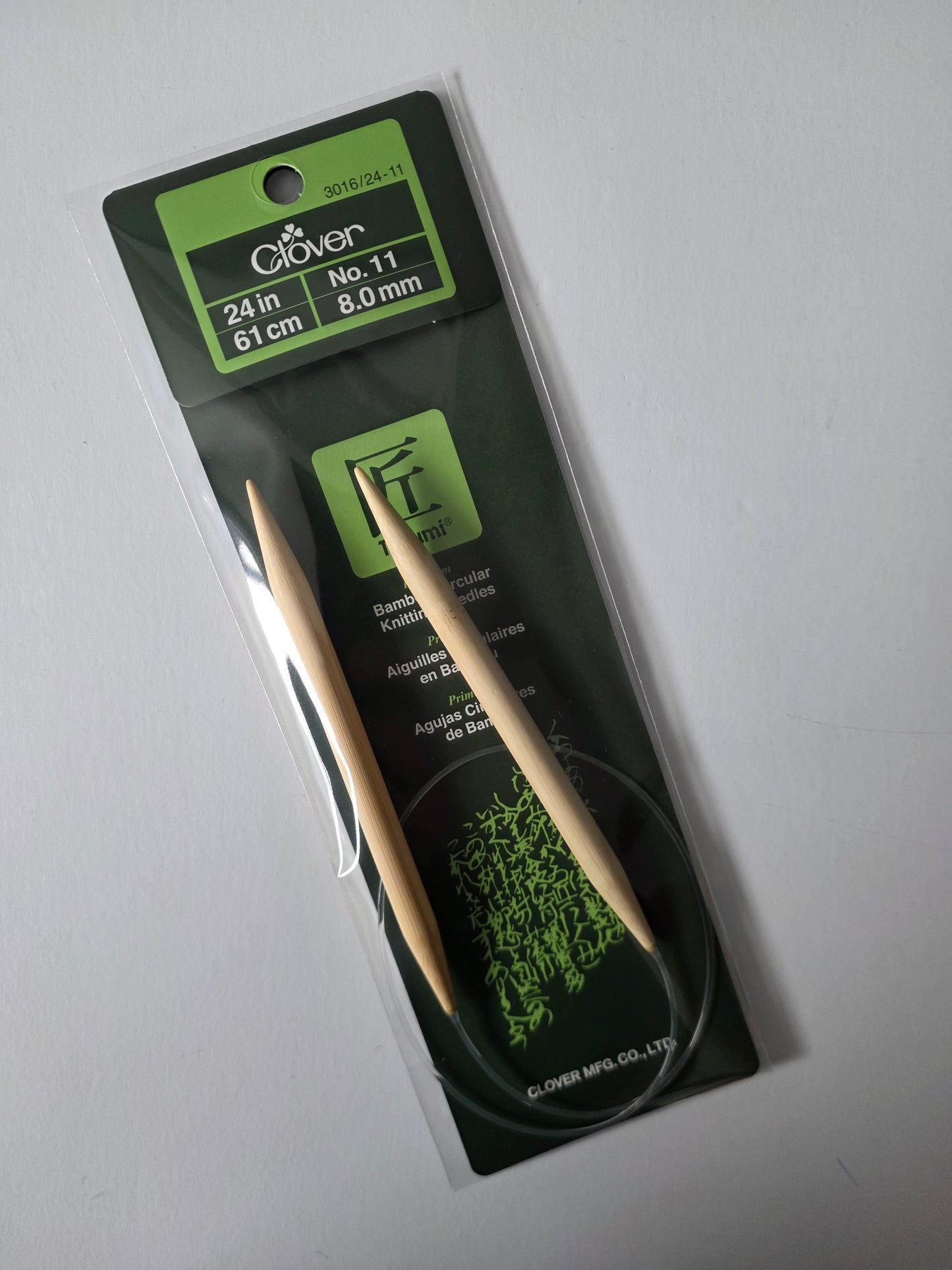 Clover Takumi Bamboo 24" Circular Needles