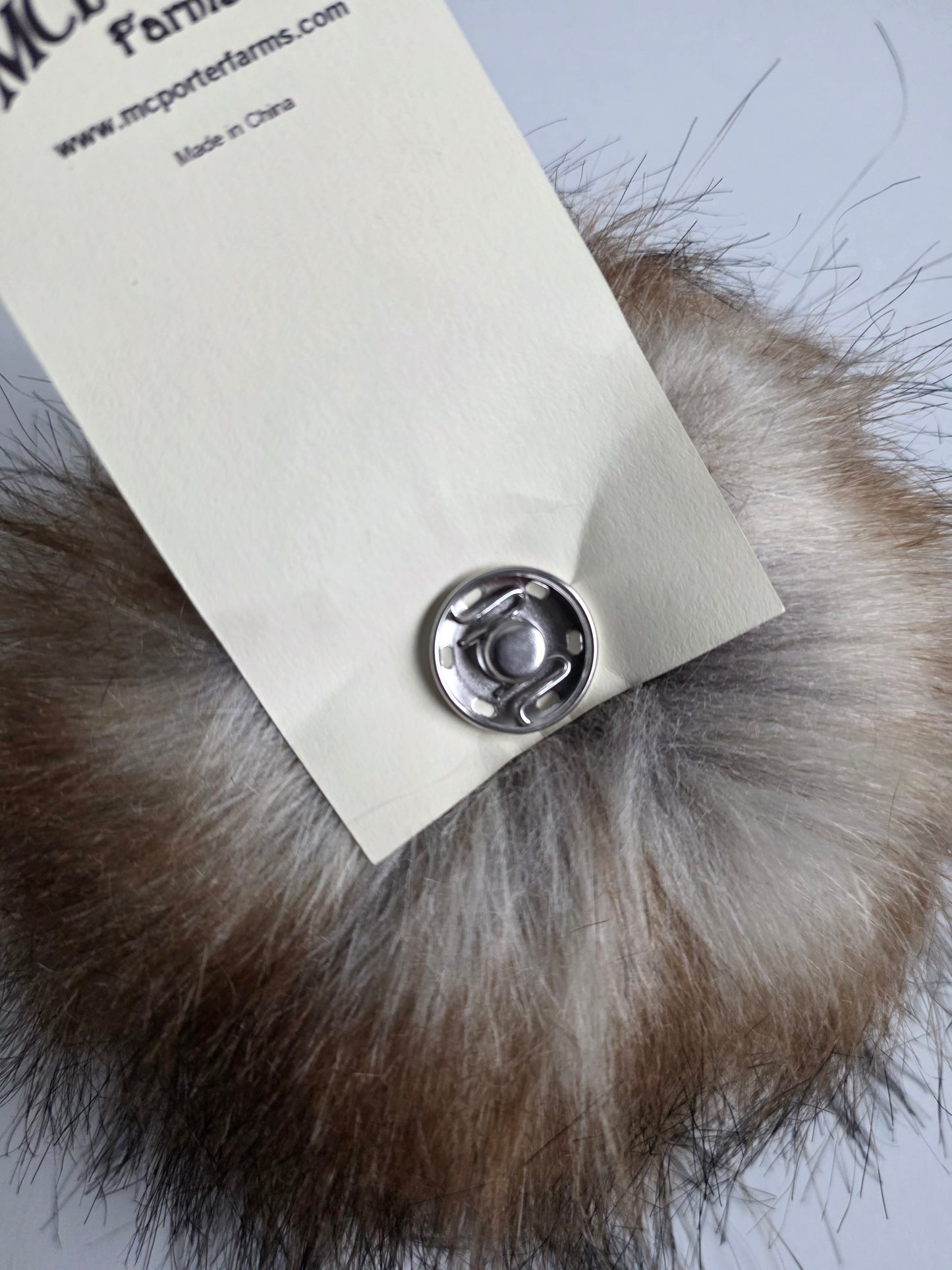 McPorter Farms | Faux Raccoon Fur Pom | 331