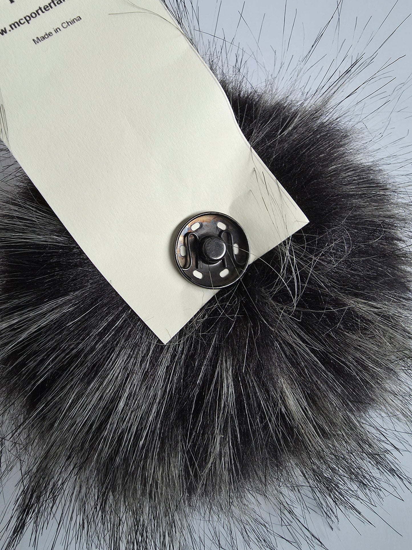 McPorter Farms | Faux Raccoon Fur Pom | 4