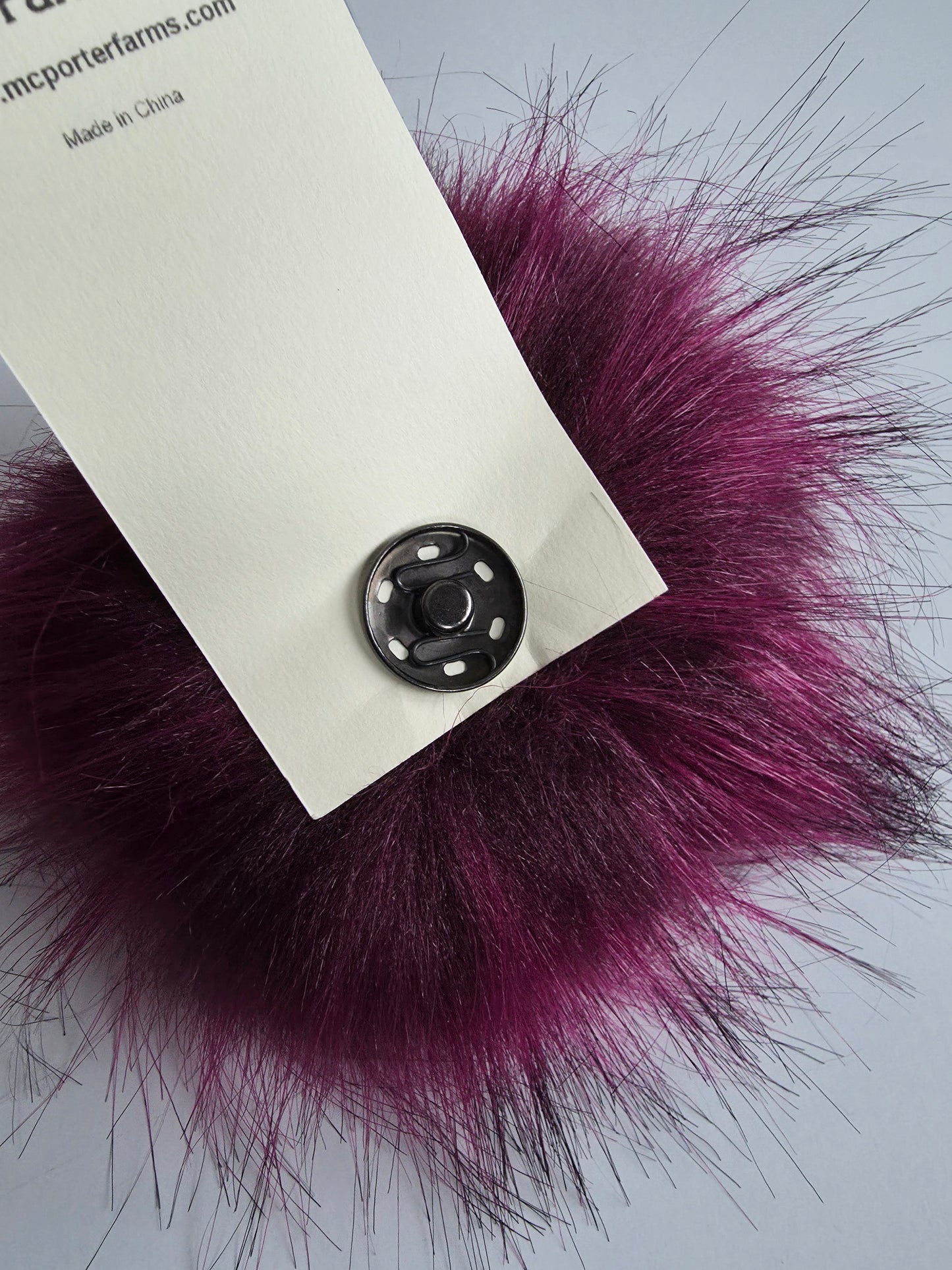 McPorter Farms | Faux Raccoon Fur Pom | 14