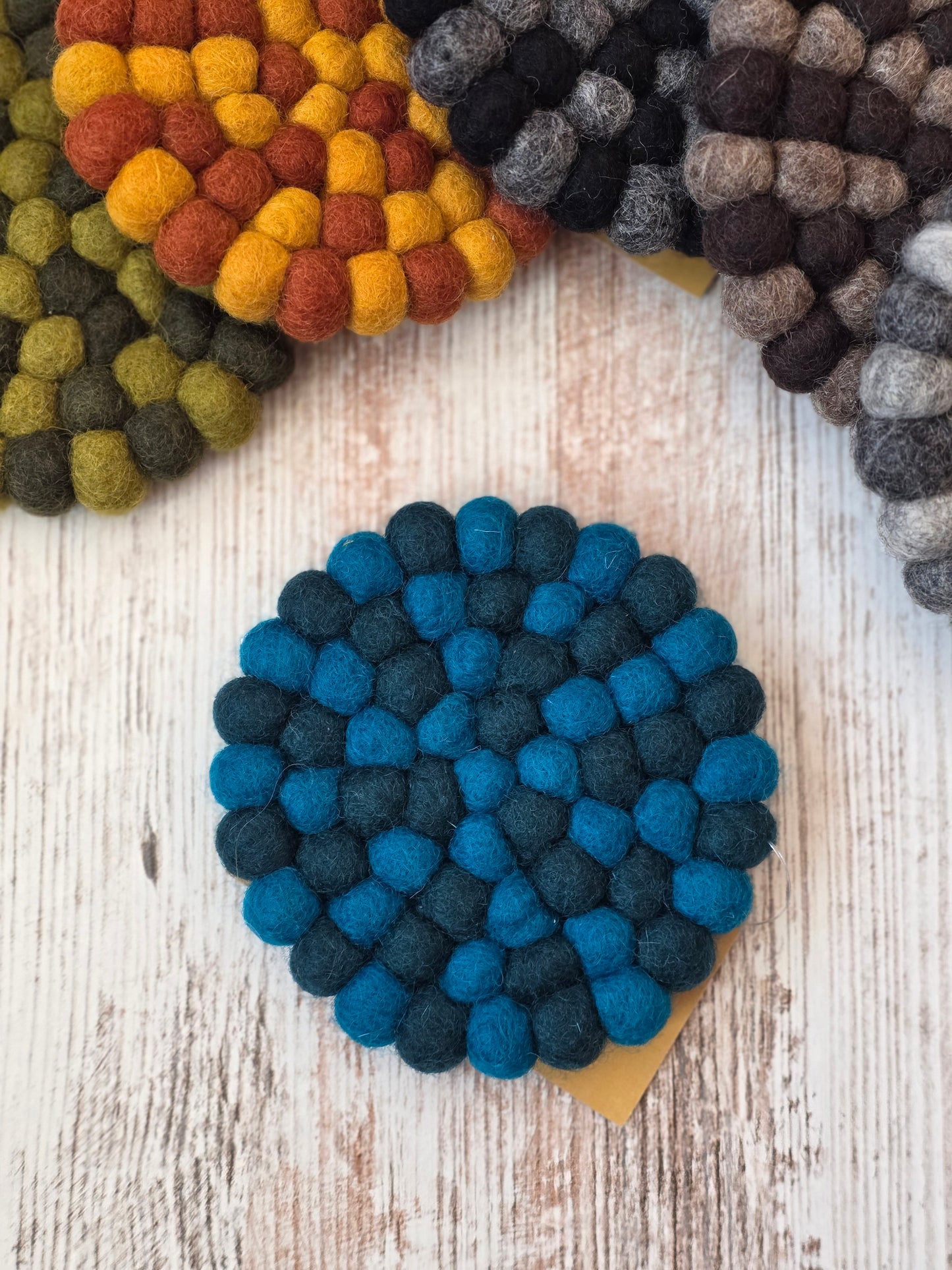 Felt Coaster | Teal / Emerald