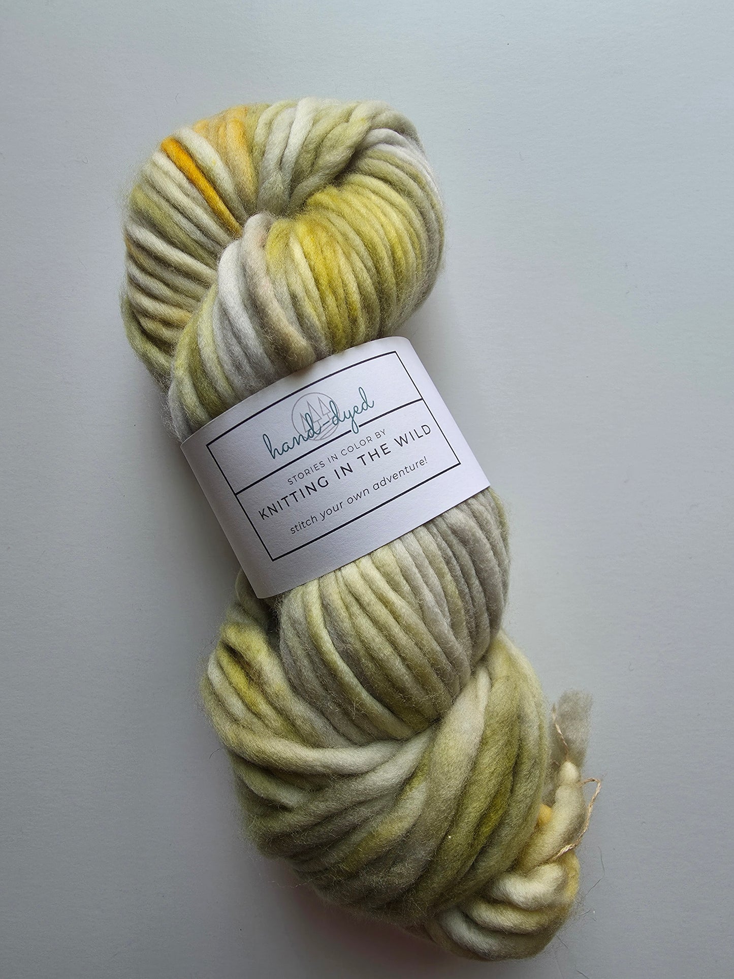 Knitting In The Wild Hand Dyed Yarn | Super Bulky | Ashy Toad