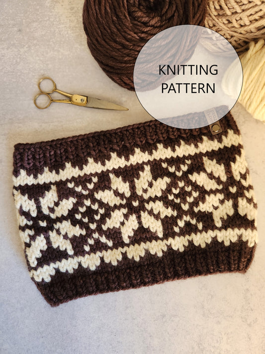 Snowflake Cowl Bulky Knitting Pattern
