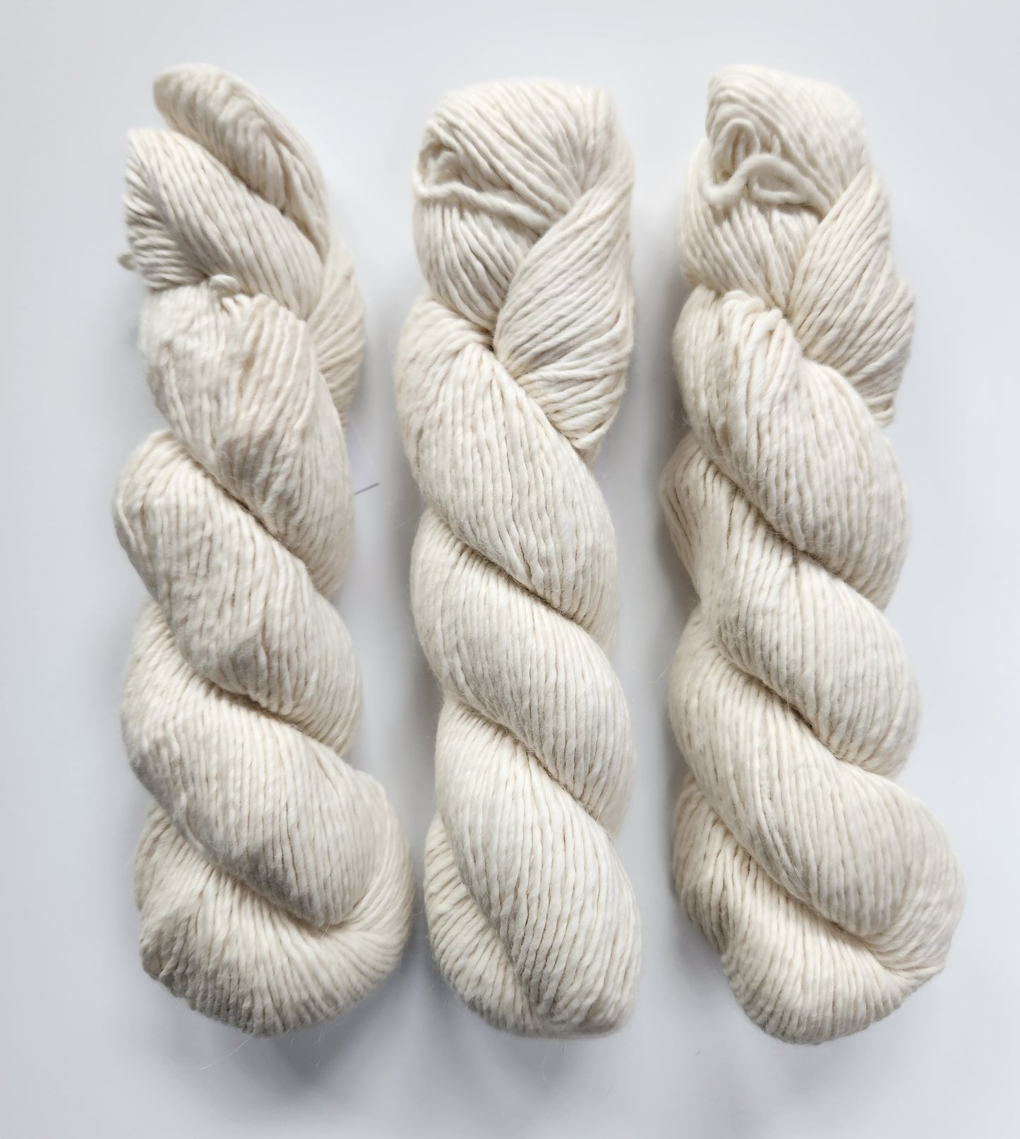 Blue Sky Fibers | Suri Merino | No. 410 | Snow | North Road Knits | Baby Suri Alpaca | Alpaca | Merino | Merino Wool | Worsted | Soft | Squishy | Plush | Smooth | Single Ply