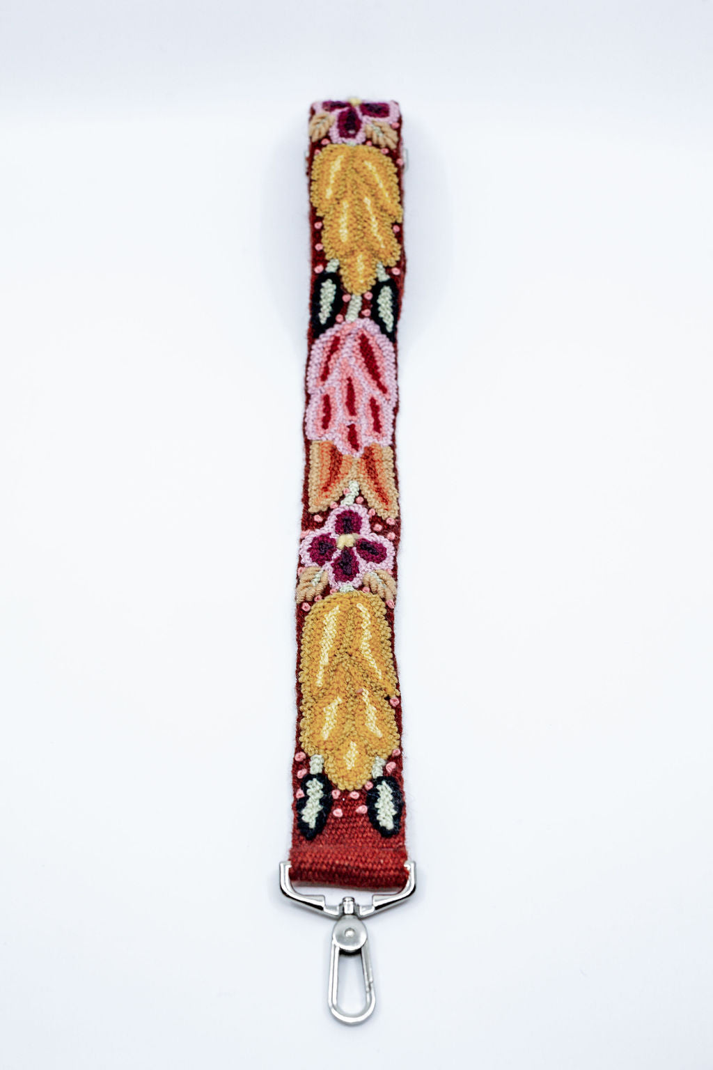 Hand Embroidered Removable Strap | Brick