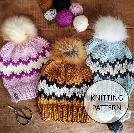 Moose Mountain Hat Knitting Pattern
