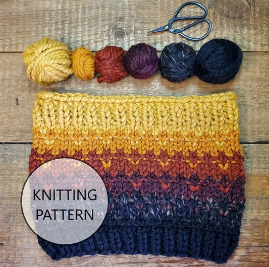 Stratification Cowl Knitting Pattern