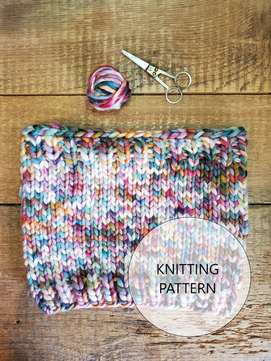 Simple Winter Cowl Knitting Pattern