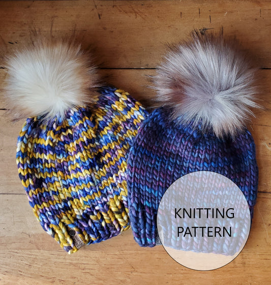 Easy Cozy Hat Knitting Pattern